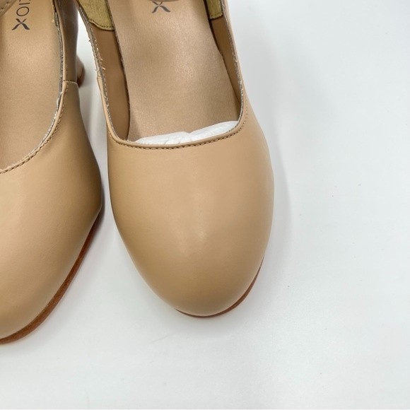 Capezio 653 Women's Manhattan Character Caramel Tan Dance Shoes Heels Size 5 NEW - Picture 5 of 13